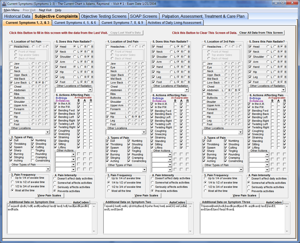 screenshot of Report Master
